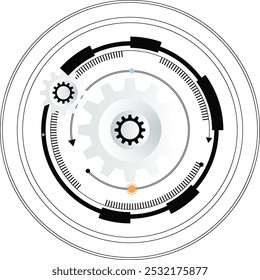 Futuristic Technology Abstract Background vector file