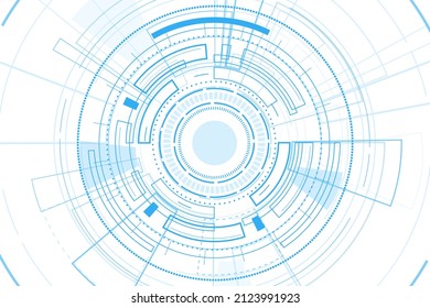 Futuristic technology abstract template , innovative virtual user interfaces , HUD , arrow speed background vector