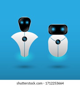 Futuristic Technology Automation Robot, vector illustration