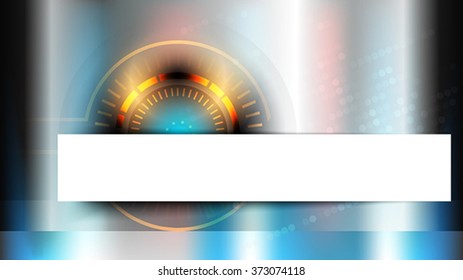 The futuristic technology background with banner