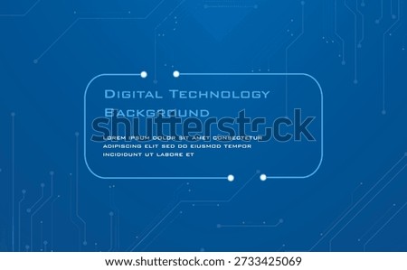 Futuristic Technology Background with Circuit Board Pattern