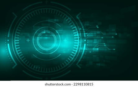 futuristische Technologie-Hintergrund mit Konzept und Countdown für digitale ZahlTimer, transparenter