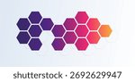 futuristic technology background featuring hexagons symbolizing digital networks and modern structure for corporate presentations, infographics, blockchain visualization, medical and biotech