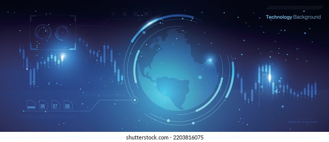 Fondo de tecnología futurista. Ilustración del vector abstracto.