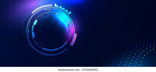 Fondo tecnología futurista con