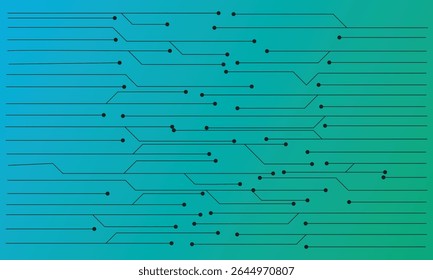 Abstractas Fondo futurista de la tecnología con los alambres circulares blancos con el bloque de texto en el fondo azul claro de la placa madre. 