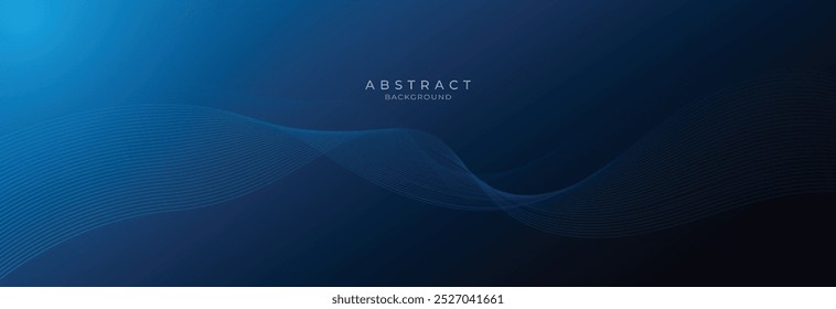 Fondo de tecnología futurista. Ilustración abstracta de pantalla de luz de onda de línea azul.