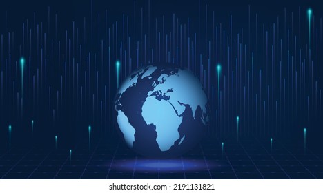Futuristic technology banner and background vector illustration. Data, Networking and Digital concept creative wallpaper design.