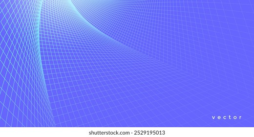 Futuristic technology concept.Abstract tunnel. Technological background.Vector illustration .