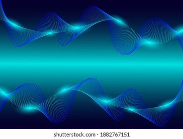 Futuristic and technology dark blue background, Circle HUD head-up display interface for communication and innovation cyber concept,  vector illustration