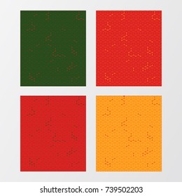 Futuristic technology design. Isometric multicolor patterns. Vector illustration.