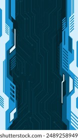 Futuristische Technologie digitale abstrakte Tapete