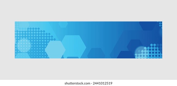 Concepto de banner horizontal digital de tecnología futurista