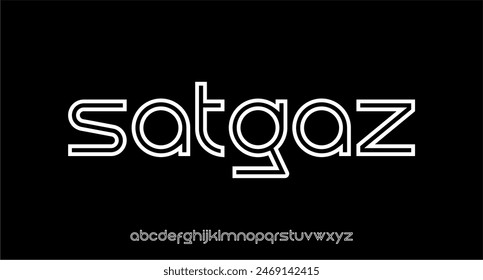 FUTURISTA TECNOLOGÍA FUENTE VECTOR TIPO DE LETRA