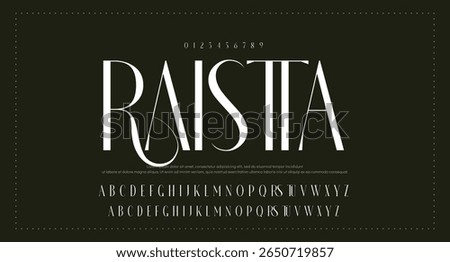 FUTURISTIC TECHNOLOGY FONT VECTOR TYPEFACE