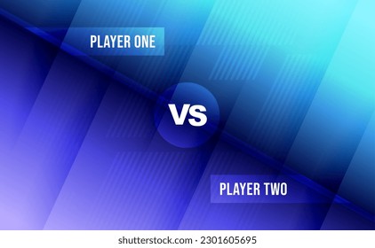 Futuristic technology gaming background with vs letter 