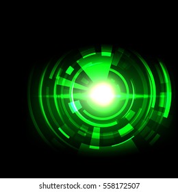Futuristic technology HUD vector background. Eps10.