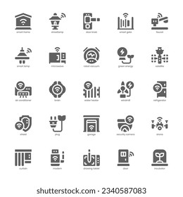 Futuristic Technology icon pack for your website, mobile, presentation, and logo design. Futuristic Technology icon glyph design. Vector graphics illustration and editable stroke.