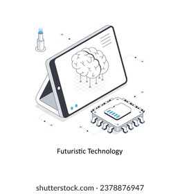 Futuristic Technology isometric stock illustration. EPS File