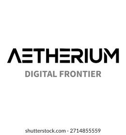 Logotipo de tecnologia futurista com tipografia moderna e estilo minimalista limpo. Ideal para blockchain, criptografia, Web3, start-ups de IA, plataformas digitais e marca tecnológica inovadora
