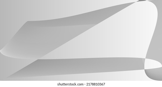 Futuristic Technology Monochromatic Fluid Illustration. Layers Digital Shape Silver Office Background. Modern Grey Metallic Gray Gradient Mesh. Smooth Dynamic Minimal Alluminium Modern Design.