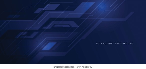 Futuristic technology processing background glowing circuit board