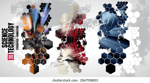 Futuristic technology style. Technology background for banner or poster.