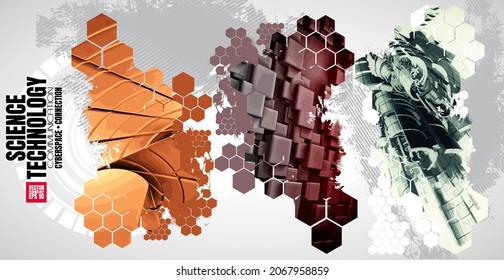 Futuristic technology style. Technology background for banner or poster.