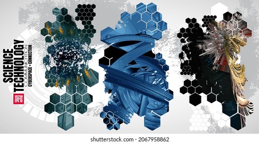 Futuristic technology style. Technology background for banner or poster.