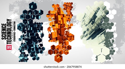 Futuristic technology style. Technology background for banner or poster.