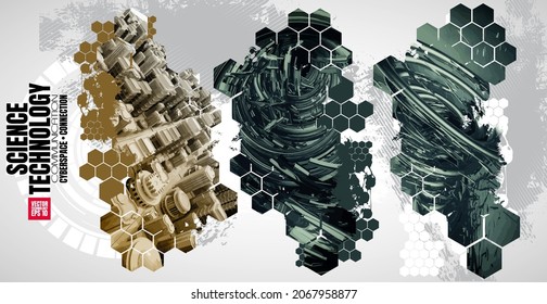 Futuristic technology style. Technology background for banner or poster.