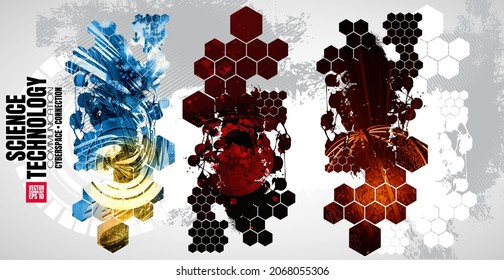 Estilo de tecnología futurista. Fondo tecnológico para banner o afiche.