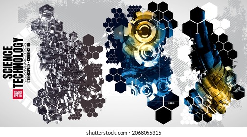 Futuristic technology style. Technology background for banner or poster.