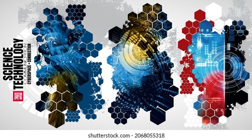 Futuristische Technologie-Stil. Technologie-Hintergrund für Banner oder Poster.
