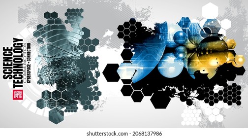 Futuristic technology style. Technology background for banner or poster.