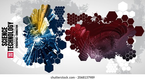 Estilo de tecnología futurista. Fondo tecnológico para banner o afiche.