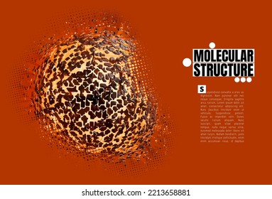 Futuristic technology style. Communication network