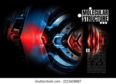 Futuristische Technologie-Stil. Kommunikationsnetz