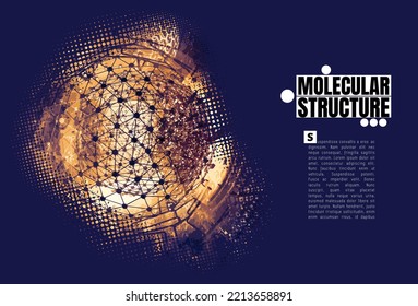 Futuristic technology style. Communication network
