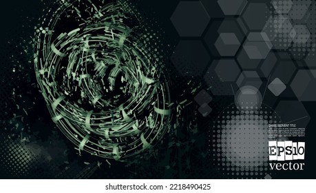 Futuristic technology style. Communication network