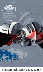 Futuristic technology style. Elegant background for business tech presentations
