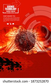 Futuristic technology style. Elegant background for business tech presentations
