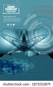 Estilo de tecnologia futurista. Histórico elegante para apresentações técnicas de negócios