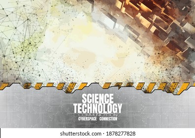 Futuristic technology style. Elegant background for business tech presentations