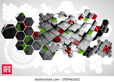 Futuristic technology style. Elegant background for business tech presentations