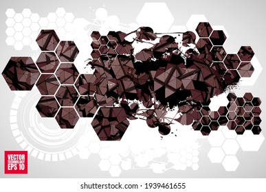 Futuristic technology style. Elegant background for business tech presentations