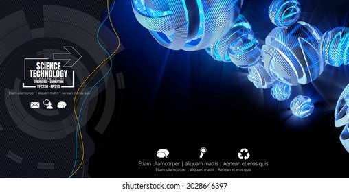 Futuristische Technologie-Stil. Eleganter Hintergrund für Business-Tech-Präsentationen