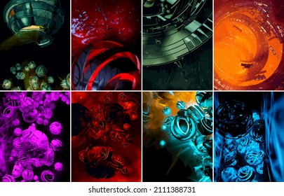 Futuristic technology style. Elegant background for business tech presentations, vector