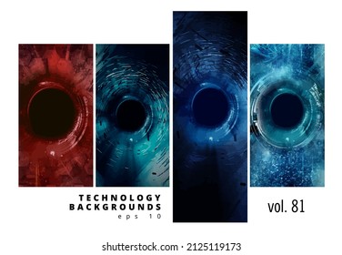 Futuristic technology style. Elegant background for business tech presentations, vector