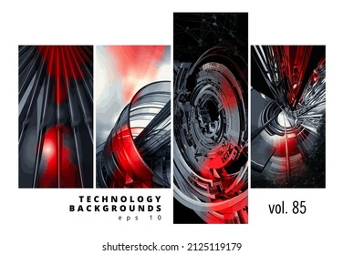 Futuristische Technologie-Stil. Eleganter Hintergrund für Business-Tech-Präsentationen, Vektorgrafik